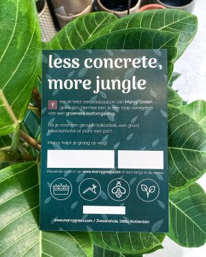 Bepaal zelf de waarde van jouw cadeau met de Marvy Green gift voucher